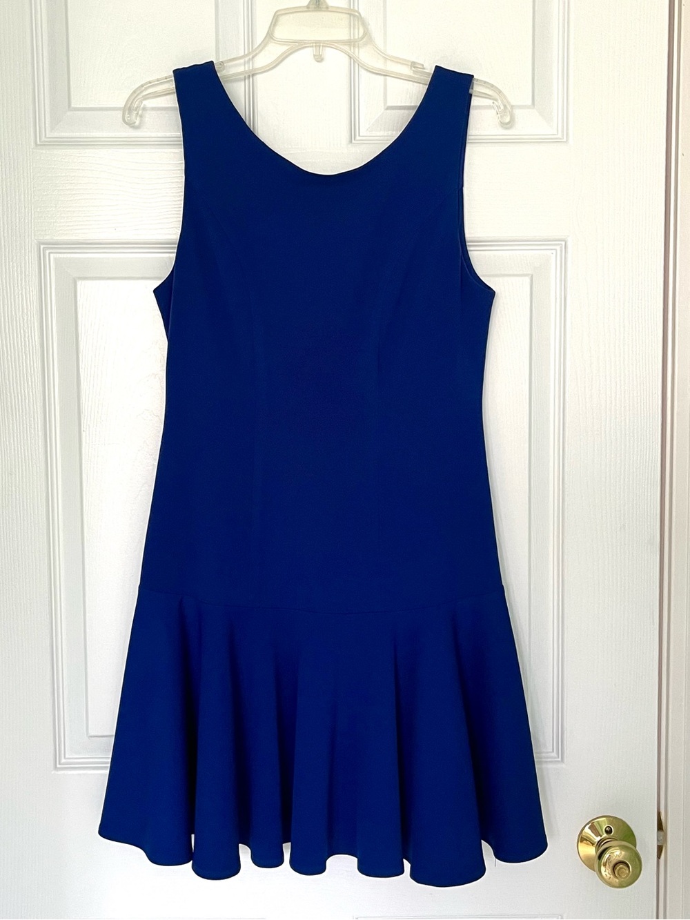 Fit-&-Flare Dress in Sapphire Blue